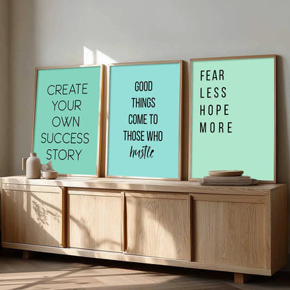 Motivational Wall Art Paintings for Living Room - Wall Poster With frames by Kotart store