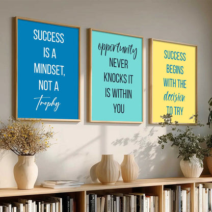 Motivational Wall Art Paintings for Living Room - Wall Poster With frames by Kotart store