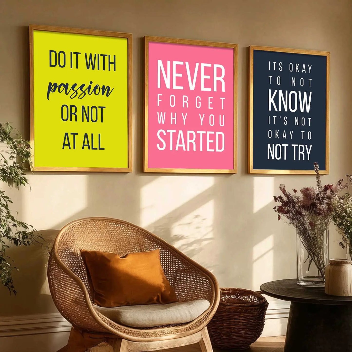 Motivational Wall Art Paintings for Living Room - Wall Poster With frames by Kotart store