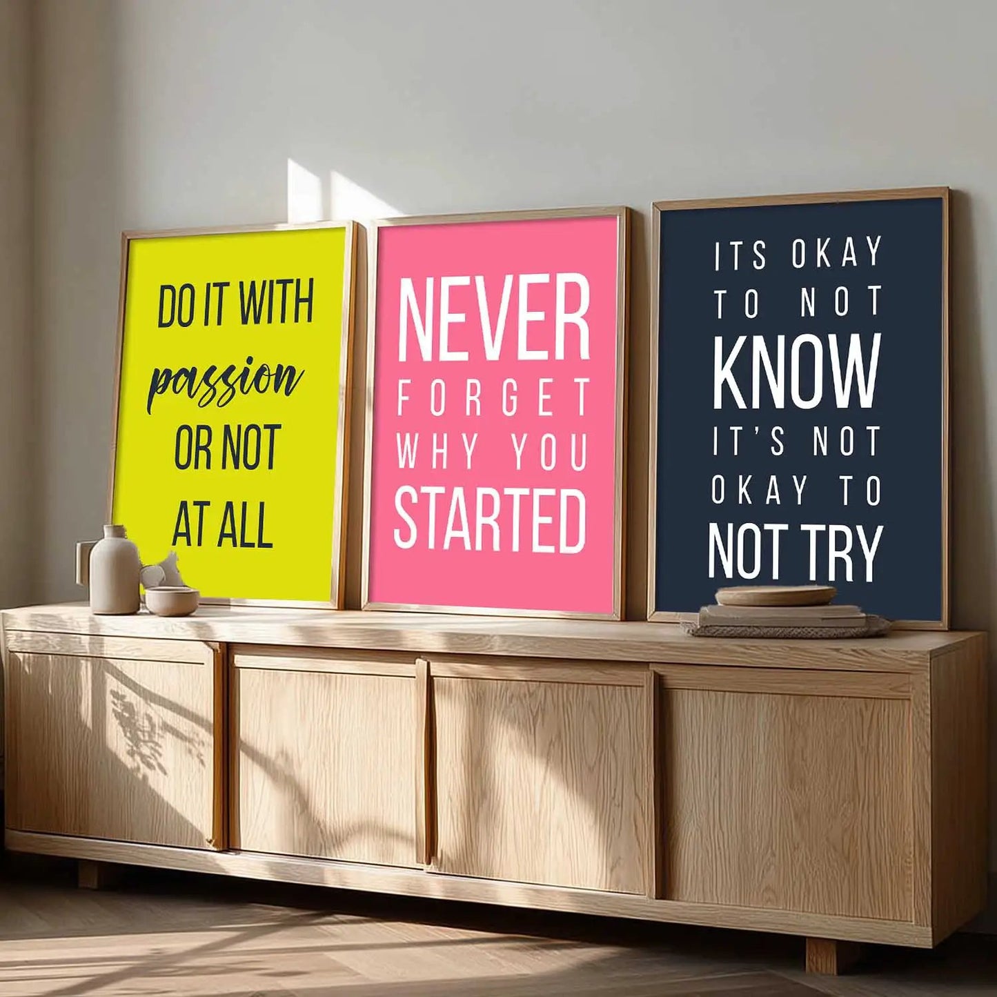 Motivational Wall Art Paintings for Living Room - Wall Poster With frames by Kotart store