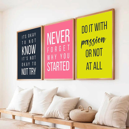 Motivational Wall Art Paintings for Living Room - Wall Poster With frames by Kotart store