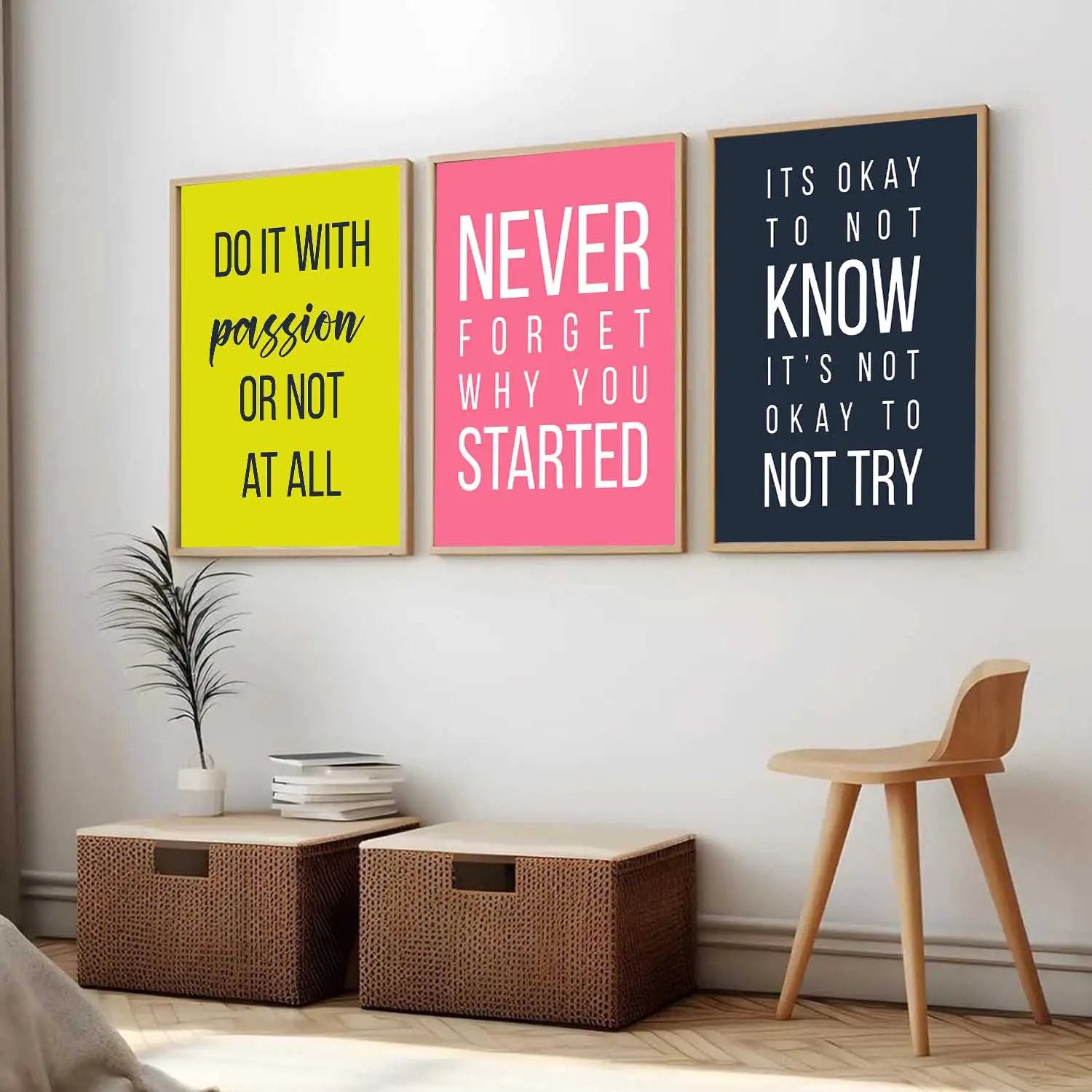 Motivational Wall Art Paintings for Living Room - Wall Poster With frames by Kotart store