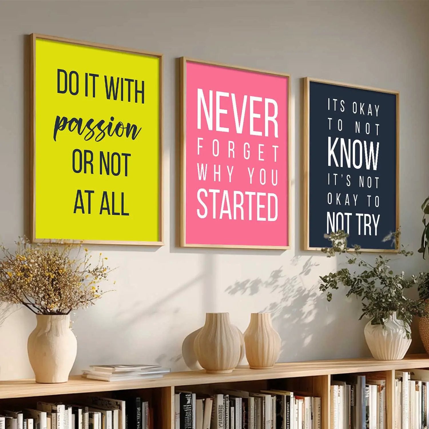 Motivational Wall Art Paintings for Living Room - Wall Poster With frames by Kotart store