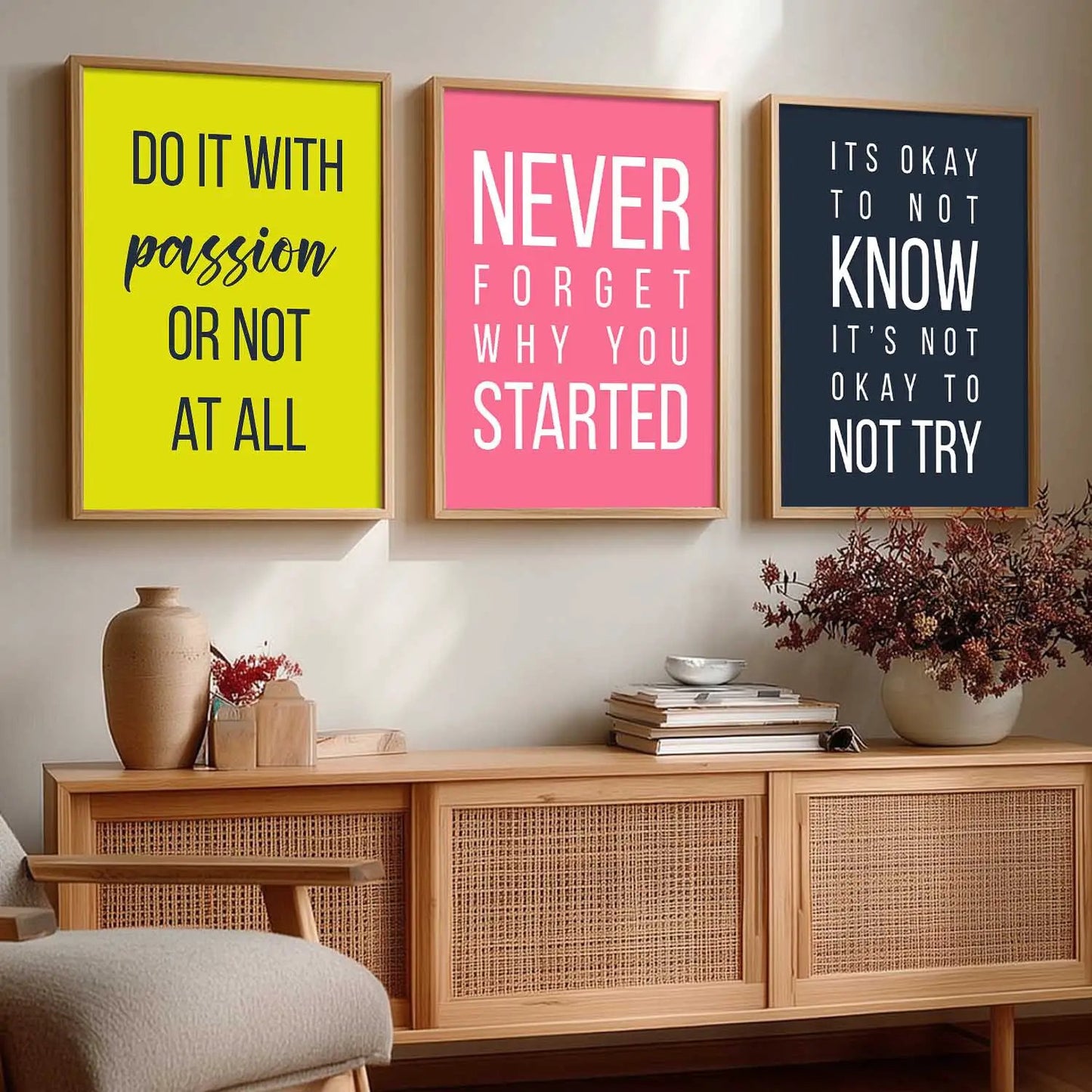 Motivational Wall Art Paintings for Living Room - Wall Poster With frames by Kotart store