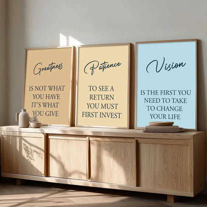 Motivational Wall Art Paintings for Living Room - Wall Poster With frames by Kotart store