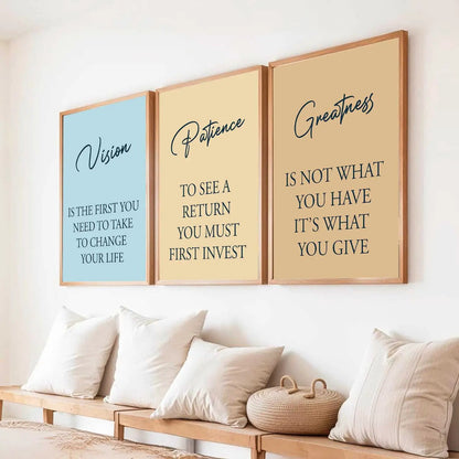 Motivational Wall Art Paintings for Living Room - Wall Poster With frames by Kotart store