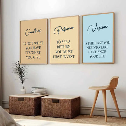 Motivational Wall Art Paintings for Living Room - Wall Poster With frames by Kotart store