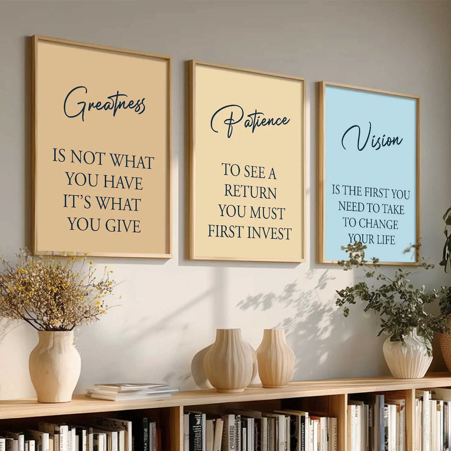 Motivational Wall Art Paintings for Living Room - Wall Poster With frames by Kotart store