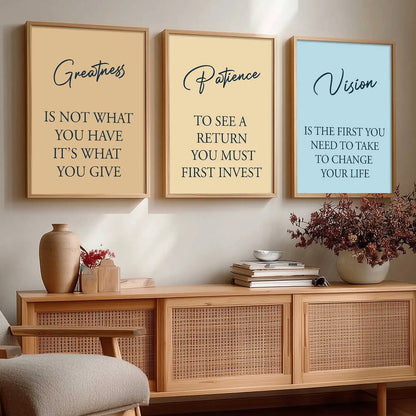 Motivational Wall Art Paintings for Living Room - Wall Poster With frames by Kotart store
