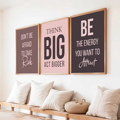 Motivational Wall Art Paintings for Living Room - Wall Poster With frames by Kotart store