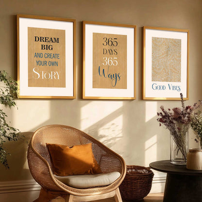 Quote  Wall Art  Paintings for Living Room - Wall Poster With frames