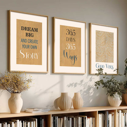 Quote  Wall Art  Paintings for Living Room - Wall Poster With frames