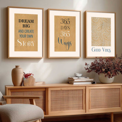 Quote  Wall Art  Paintings for Living Room - Wall Poster With frames
