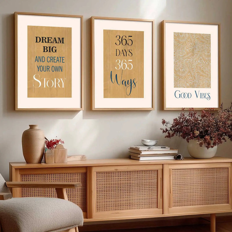Quote Wall Art Paintings for Living Room - Wall Poster With frames by Kotart store