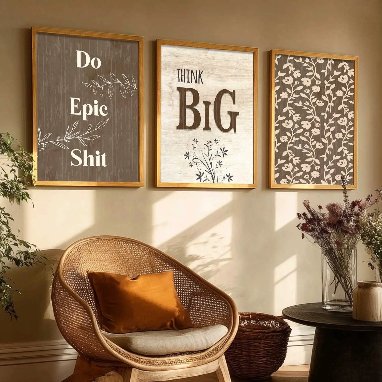 Quote Wall Art Paintings for Living Room - Wall Poster With frames by Kotart store