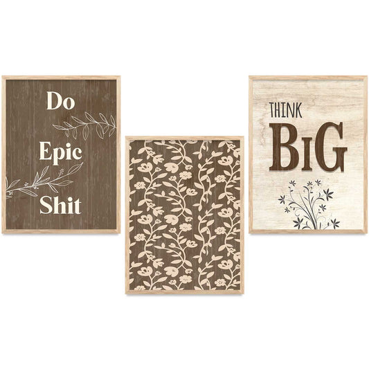 Quote  Wall Art  Paintings for Living Room - Wall Poster With frames