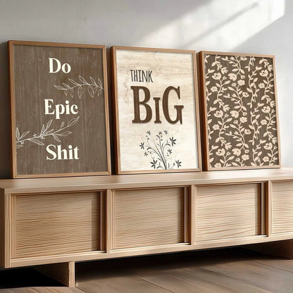 Quote Wall Art Paintings for Living Room - Wall Poster With frames by Kotart store