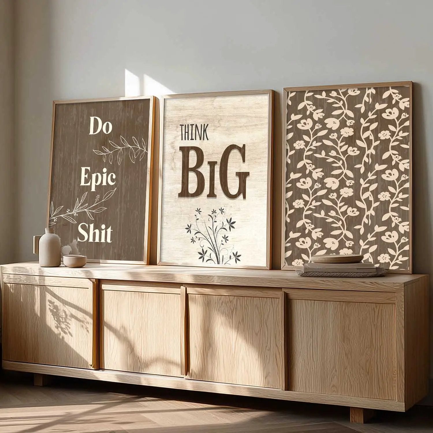 Quote Wall Art Paintings for Living Room - Wall Poster With frames by Kotart store