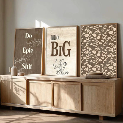 Quote Wall Art Paintings for Living Room - Wall Poster With frames by Kotart store