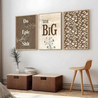 Quote Wall Art Paintings for Living Room - Wall Poster With frames by Kotart store
