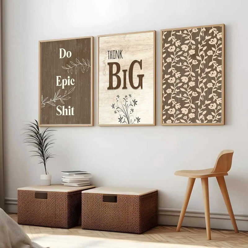 Quote Wall Art Paintings for Living Room - Wall Poster With frames by Kotart store