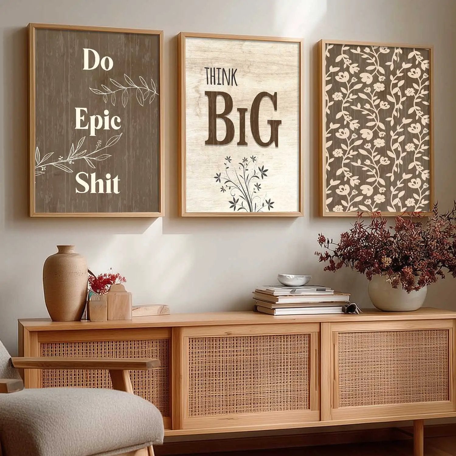 Quote Wall Art Paintings for Living Room - Wall Poster With frames by Kotart store