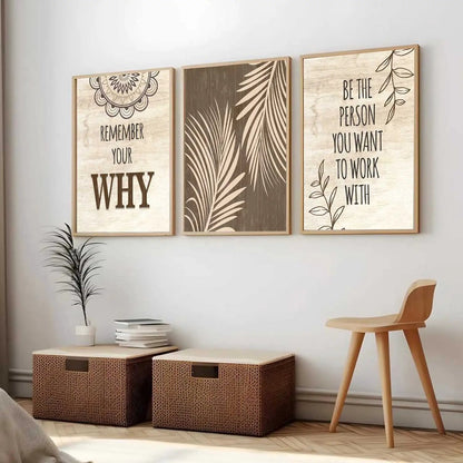Motivational Wall Art Paintings for Living Room - Wall Poster With frames by Kotart store