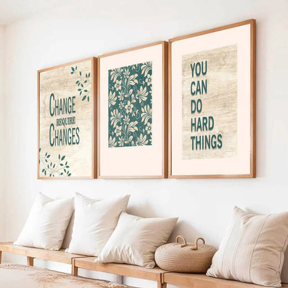 Quote Wall Art Paintings for Living Room - Wall Poster With frames by Kotart store