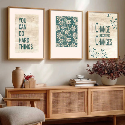 Quote Wall Art Paintings for Living Room - Wall Poster With frames by Kotart store