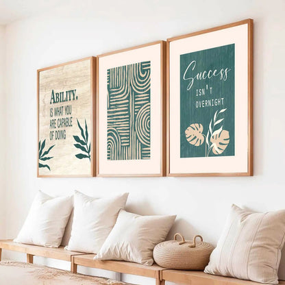 Quote Wall Art Paintings for Living Room - Wall Poster With frames by Kotart store