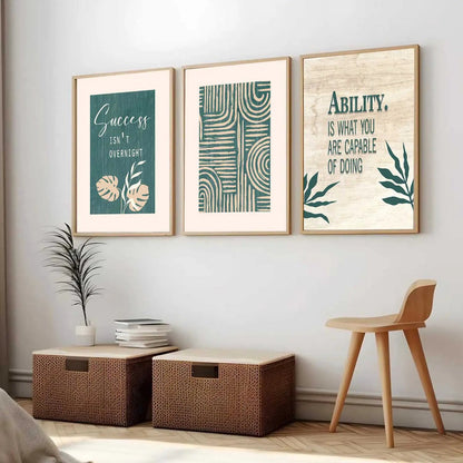 Quote Wall Art Paintings for Living Room - Wall Poster With frames by Kotart store