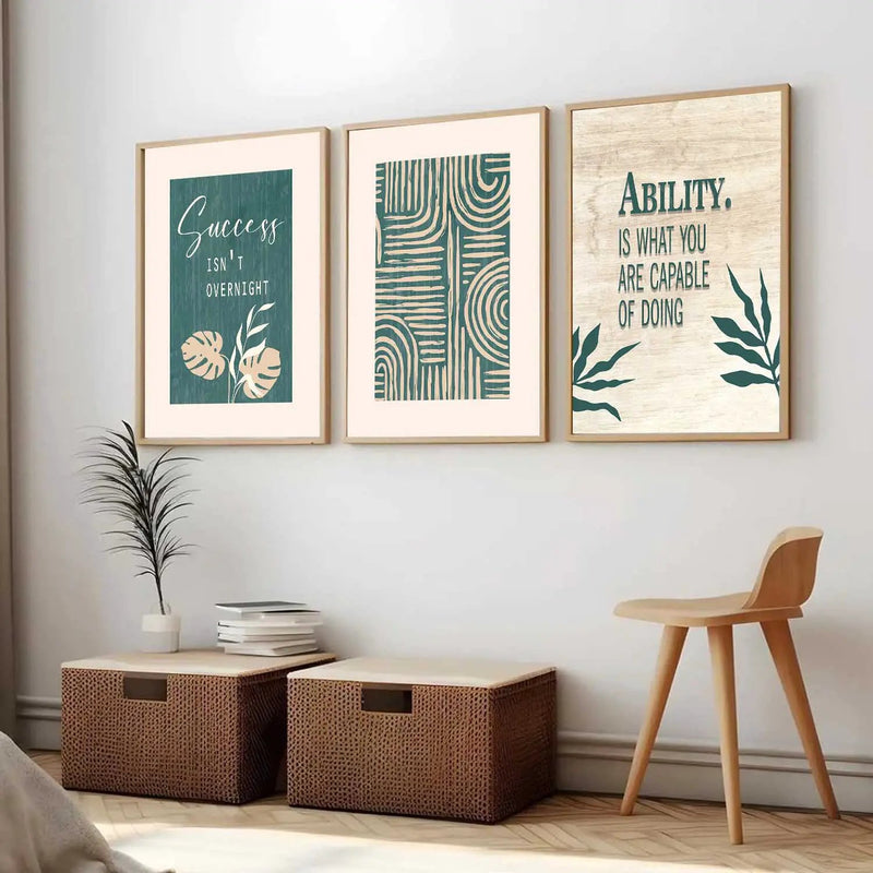 Quote Wall Art Paintings for Living Room - Wall Poster With frames by Kotart store
