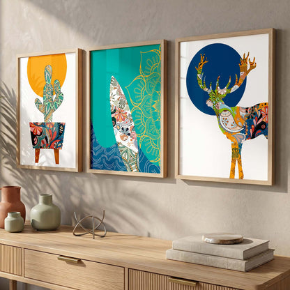 Contemporary Minimalistic Combos - Wall Art for Modern Interiors