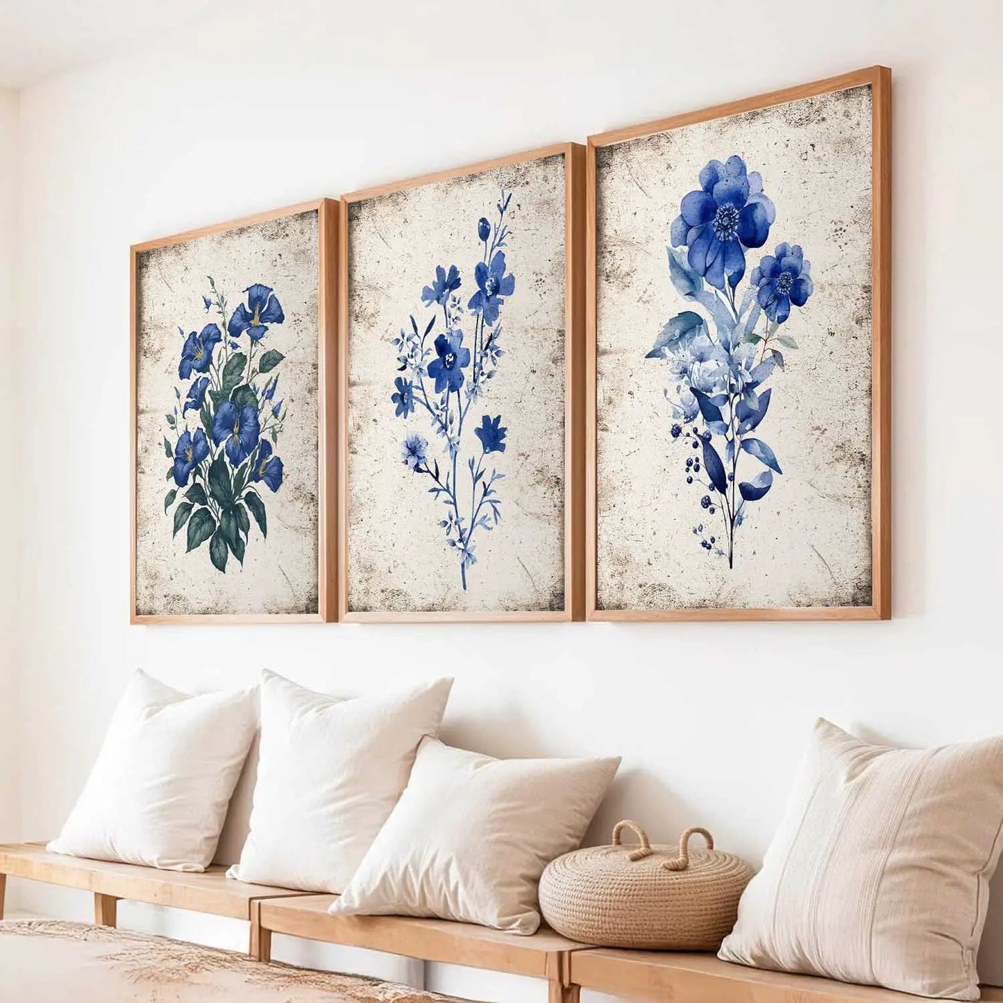 Floral  Wall Art  Paintings for Living Room - Wall Poster With frames