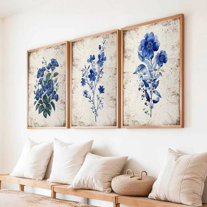 Floral  Wall Art  Paintings for Living Room - Wall Poster With frames