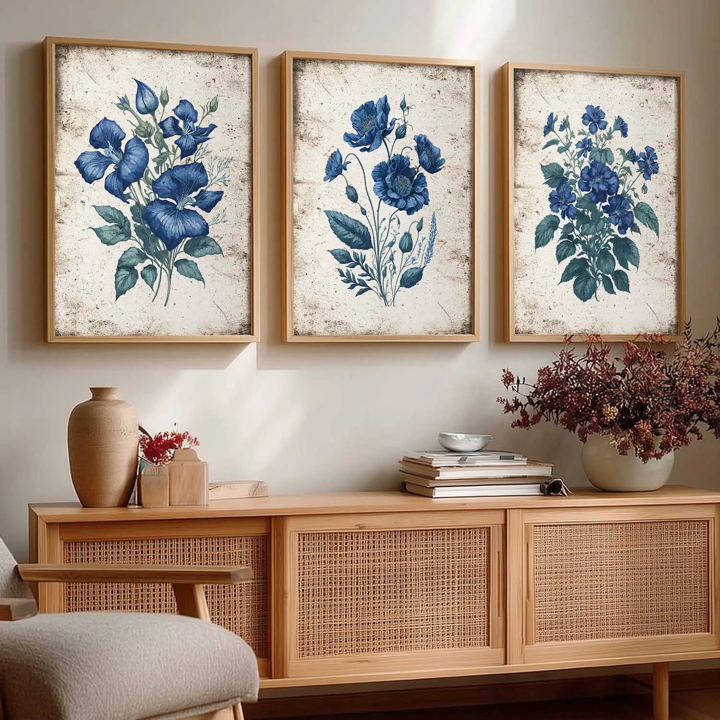 Floral  Wall Art Paintings for Living Room - Wall Poster With frames