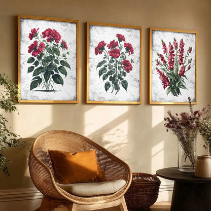 Floral Wall Art Paintings for Living Room - Wall Poster With frames