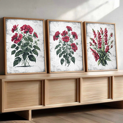 Floral Wall Art Paintings for Living Room - Wall Poster With frames