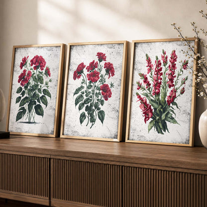 Floral Wall Art Paintings for Living Room - Wall Poster With frames