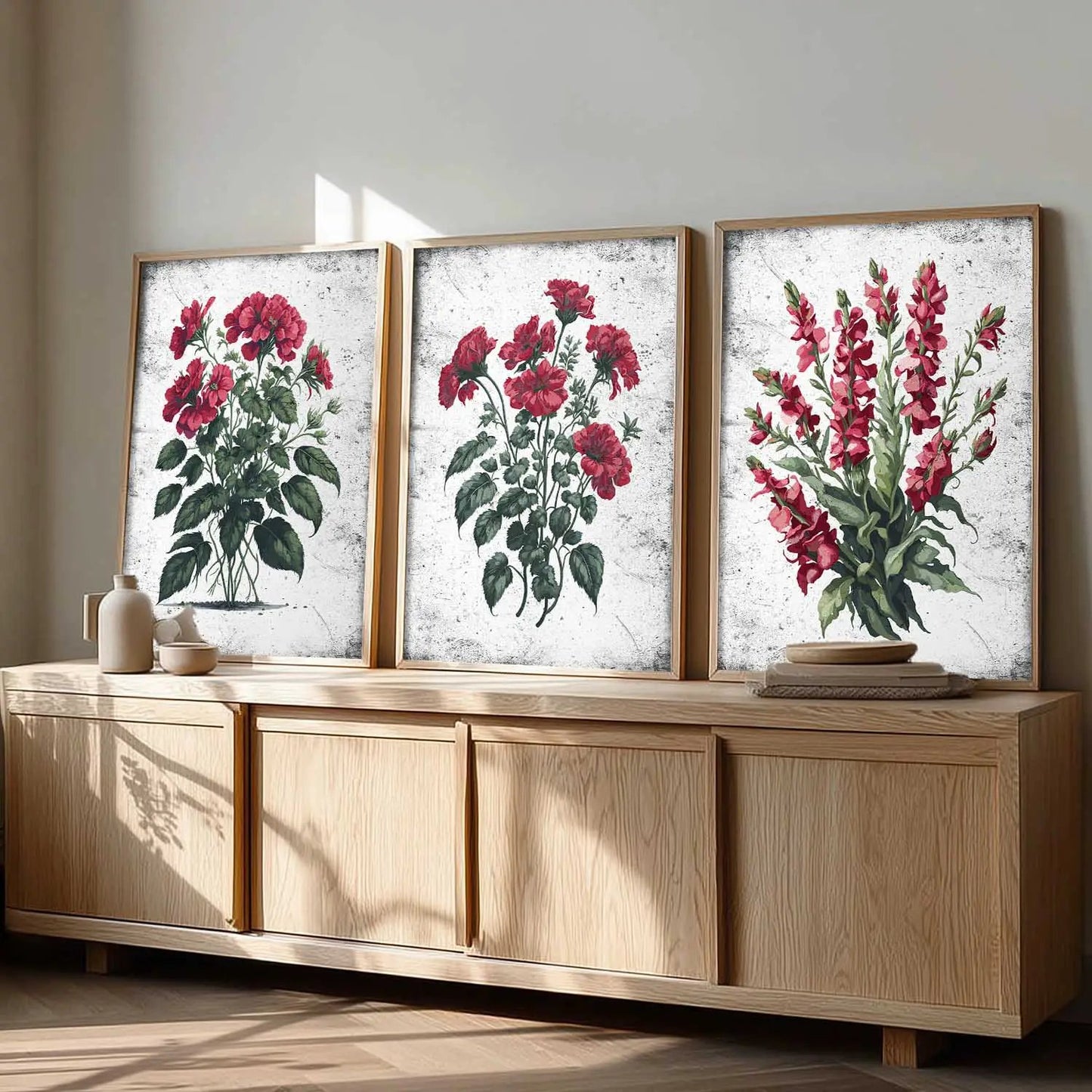 Floral Wall Art Paintings for Living Room - Wall Poster With frames