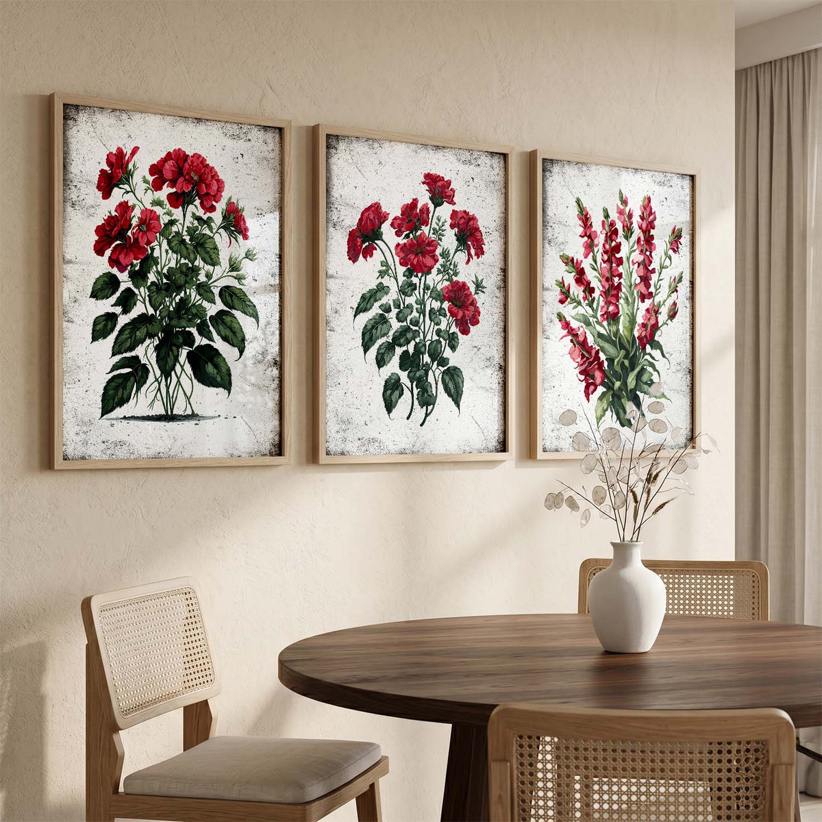 Floral Wall Art Paintings for Living Room - Wall Poster With frames