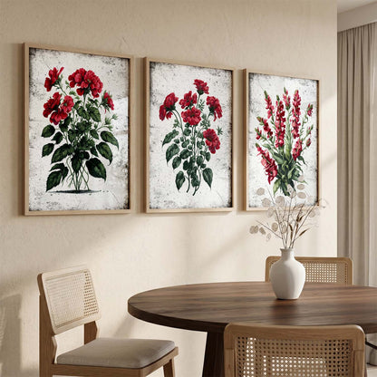 Floral Wall Art Paintings for Living Room - Wall Poster With frames