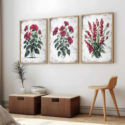Floral Wall Art Paintings for Living Room - Wall Poster With frames
