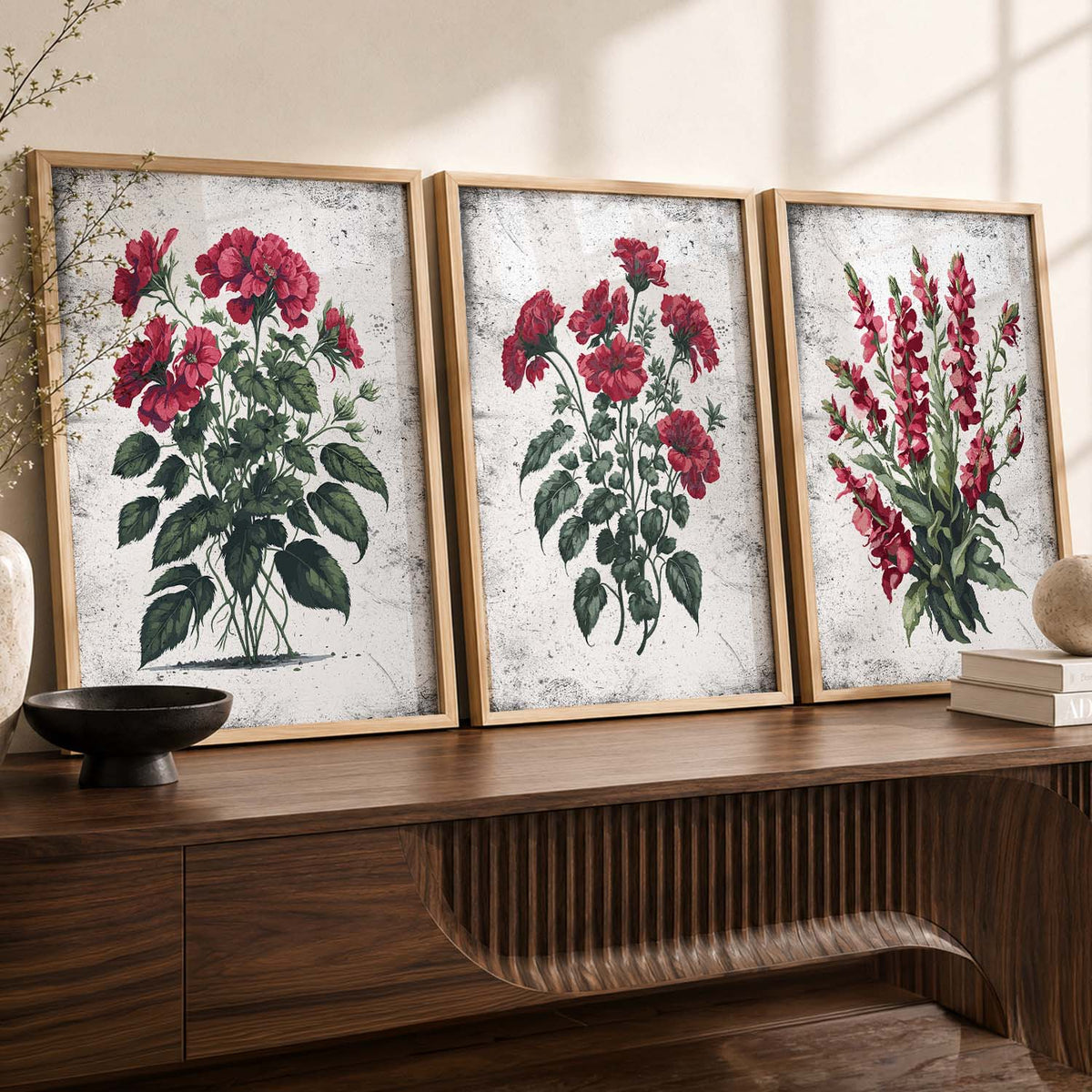 Floral Wall Art Paintings for Living Room - Wall Poster With frames