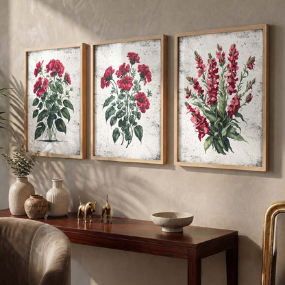Floral Wall Art Paintings for Living Room - Wall Poster With frames