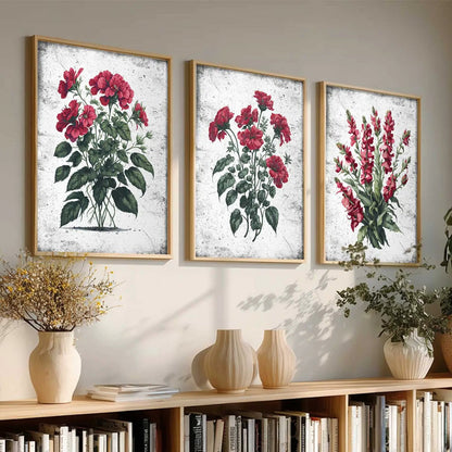 Floral Wall Art Paintings for Living Room - Wall Poster With frames