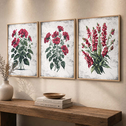 Floral Wall Art Paintings for Living Room - Wall Poster With frames