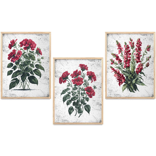 Floral Wall Art Paintings for Living Room - Wall Poster With frames