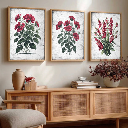 Floral Wall Art Paintings for Living Room - Wall Poster With frames