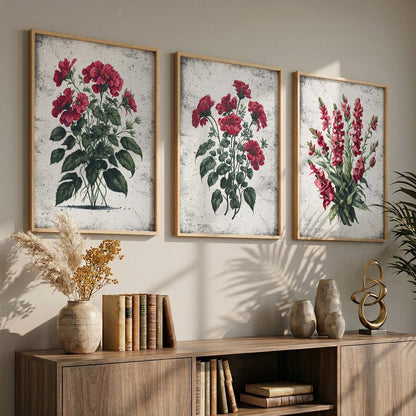 Floral Wall Art Paintings for Living Room - Wall Poster With frames